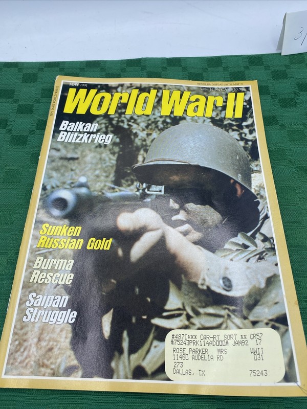 WORLD WAR II - VINTAGE MAY 1991- MAGAZINE BOOKLET!