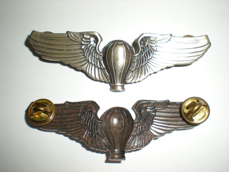 US ARMY USAAF WWII BALLOON BALLOONIST WINGS - FULL SIZE (REPRODUCTION)