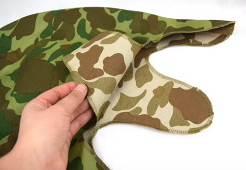 MILITARY WW2 US MARINE CORPS CAMO HBT REVERSIBLE HELMET COVER gallery