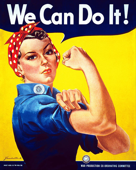 WE CAN DO IT!' ROSIE THE RIVETER POSTER 11x14 GLOSSY PHOTO PRINT