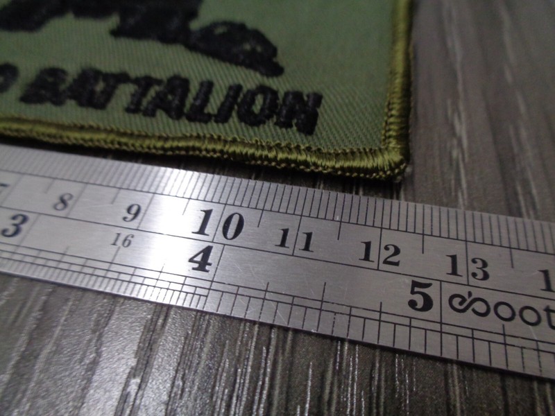 VINTAGE US ARMY 40th ARMORED BATTALION PATCH OD GREEN gallery