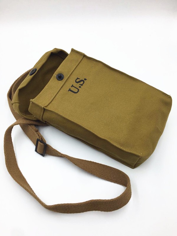 WW2 US ARMY PARATROOPER THOMSO AMMO POUCH ARTICLE 6 CAPACITY POUCH gallery