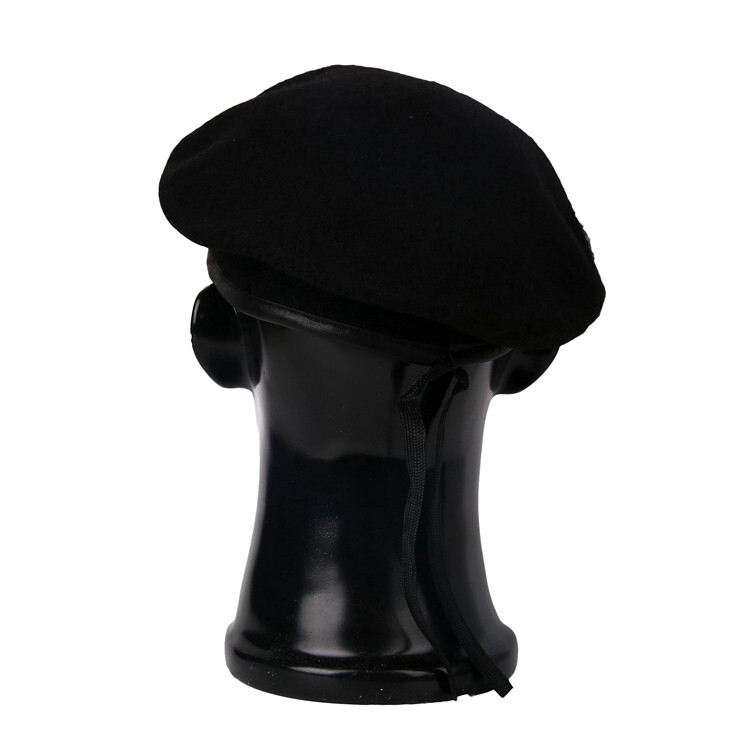 US ARMY INFANTRY REGIMENT BLACK WOOL BERET SPECIAL FORCES MILITARY HAT 7-1/2 gallery