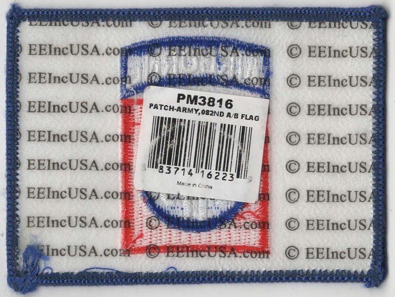 US Army 3.25" 82nd Airborne ABN All American Flag Official Iron On Unused NEW gallery