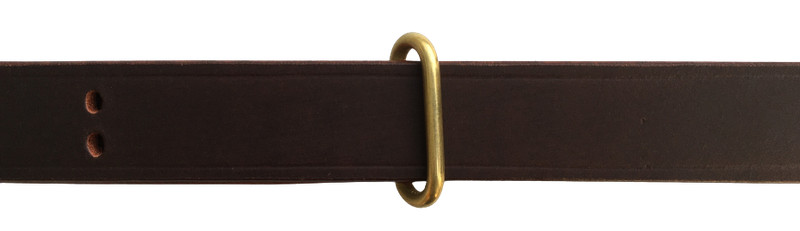 WW2 M1 Garand 1907 Oil Pull-Up Drum Dyed Copper Leather Sling-DARK BROWN gallery