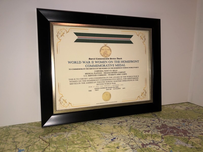 SCSA - WW2 WOMEN ON THE HOMEFRONT COMMEMORATIVE MEDAL CERTIFICATE ~ Type 1 gallery