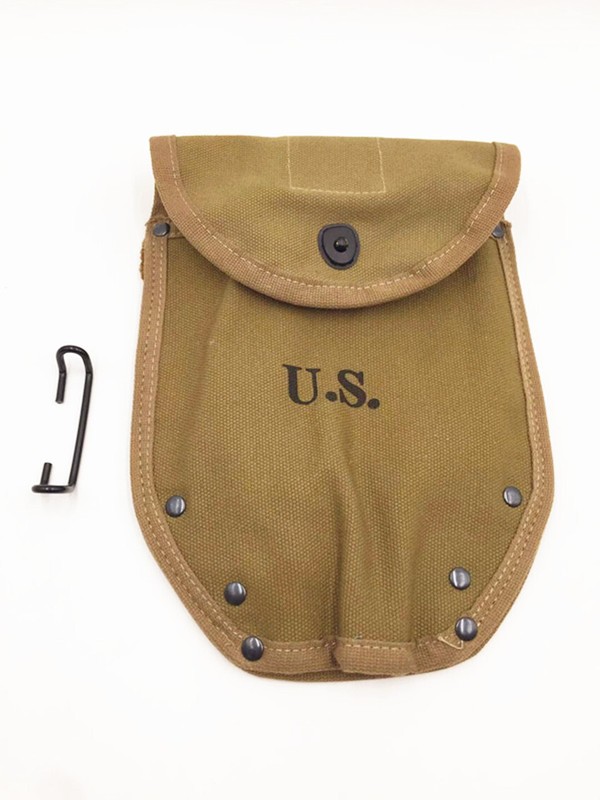 WWII US Army WW2 M1943 M43 Folding Shovel Head Cover khaki Canvas High Quality gallery