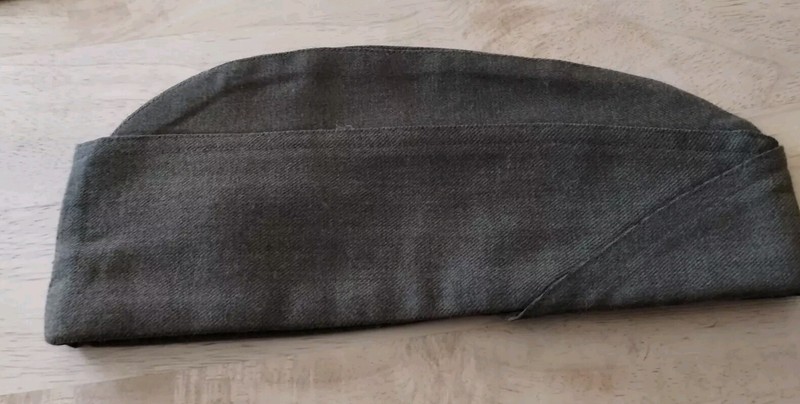U.S. WWII Garrison Cap PX With Patch ,No Piping gallery