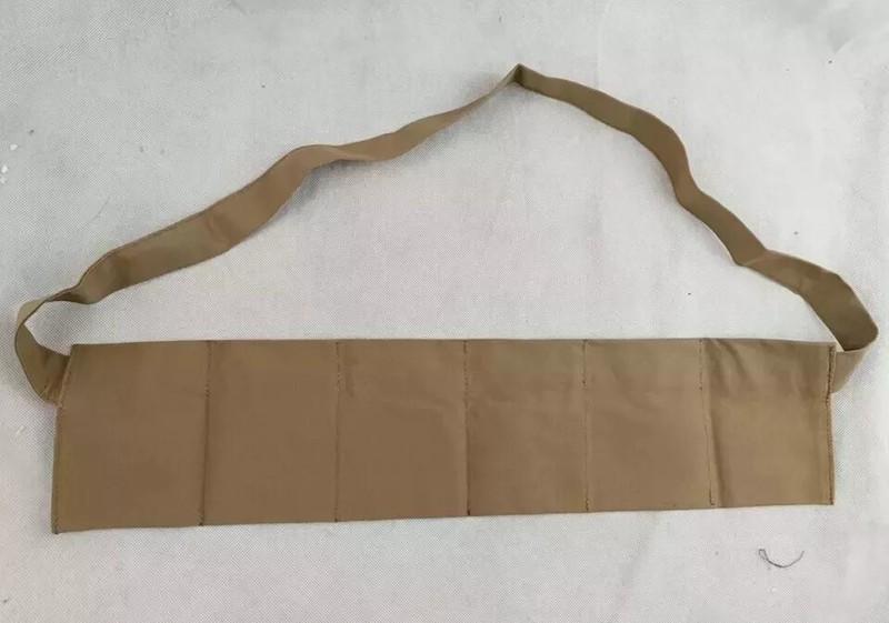 WWII US AMRY M1 GARAND RIFLE BANDOLEER AMMO SHOULDER POUCH EQUIPMENT khaki gallery