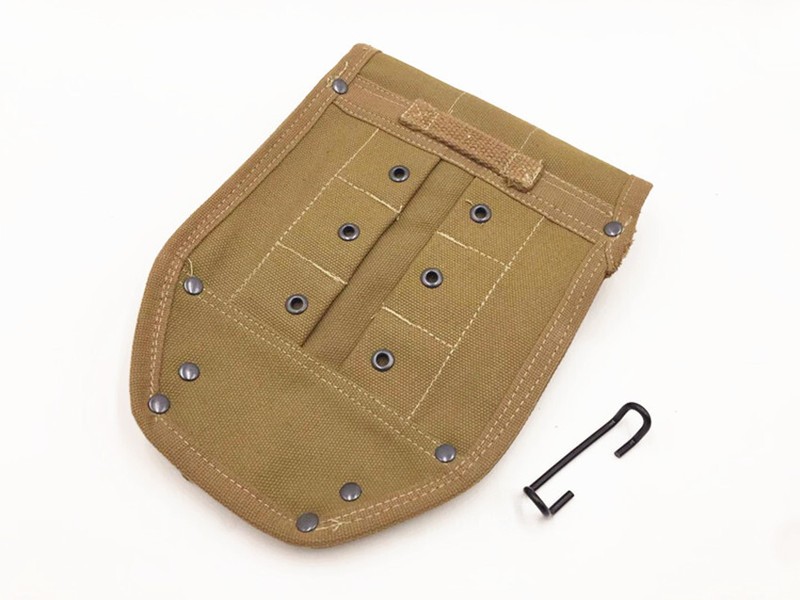 WWII US Army WW2 M1943 M43 Folding Shovel Head Cover khaki Canvas High Quality gallery