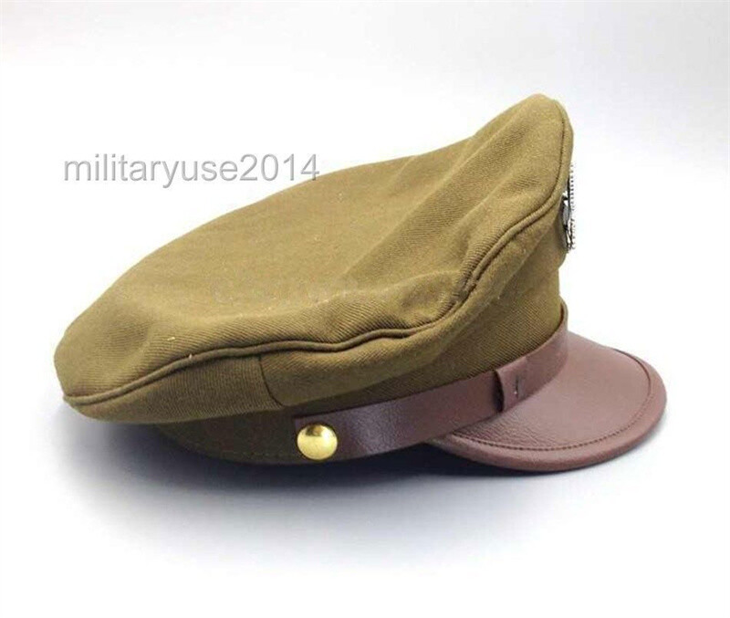US Army Air Corps Force Military Hat XL Officer Wide Brim Eagle Badge Hat Cap gallery