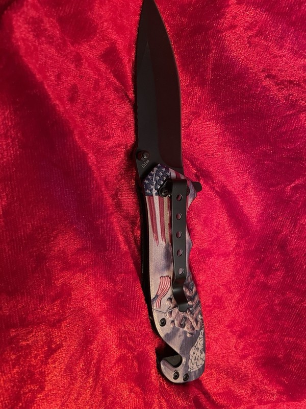 7.5 Inch Patriotic Battle of Iwo Jima Tactical Pocket Knife 3 Inch Blade gallery