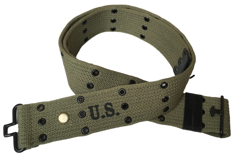 WWII U.S. M1936/M36 Pistol Belt Reproduction-OD GREEN gallery