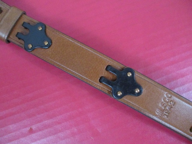 WWII US ARMY M1907 Leather Sling for M1 Garand Rifle - Dated 1942 - Reproduction gallery