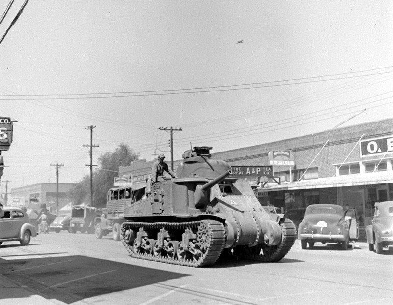 WW2 WWII Photo World War Two / US Army M3 Lee Medium Tank Louisiana 1941 3316