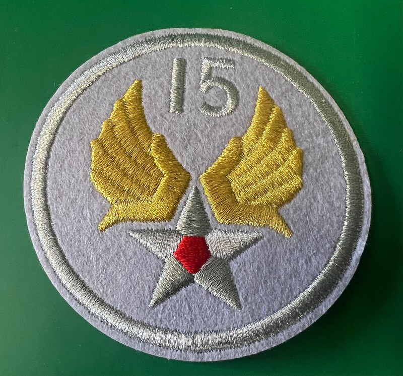 USAAF 15TH AIR FORCES FELT SHOULDER PATCH
