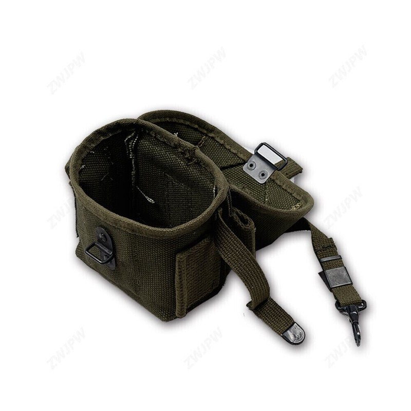 2PCS WW2 WWII US ARMY VIETNAM WAR M1956 LONG TYPE AMMO POUCH AND 1ST AID GEAR gallery