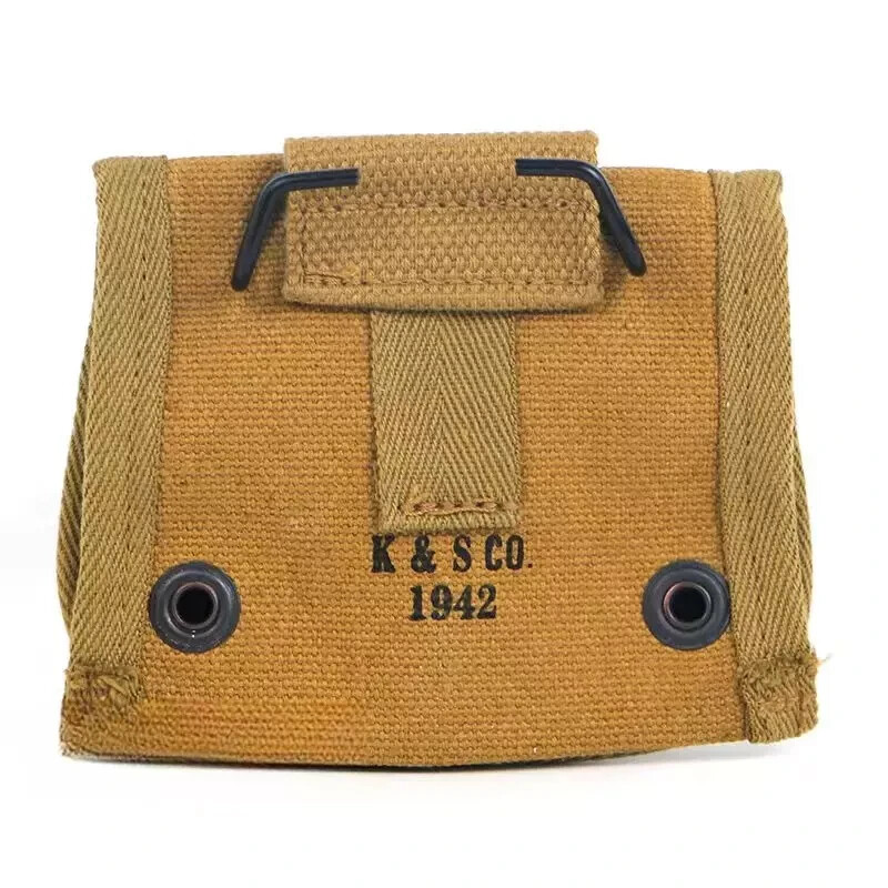 WWII US ARMY LENSATIC COMPASS TOOLS+ POUCH CANVAS Khaki -WW2 REPRO gallery
