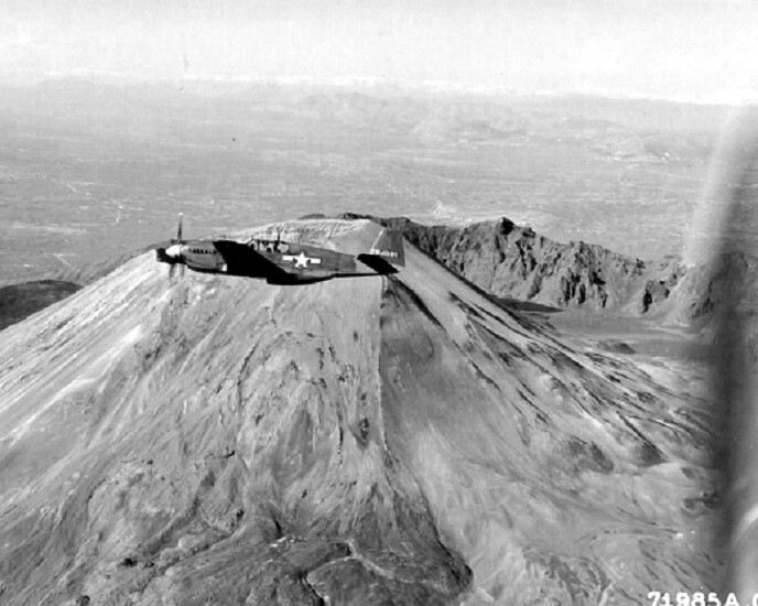 North American A-36 Mustang in flight over Italy 8×10 WWII WW2 Photo 864a