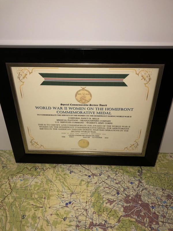 SCSA - WW2 WOMEN ON THE HOMEFRONT COMMEMORATIVE MEDAL CERTIFICATE ~ Type 1 gallery