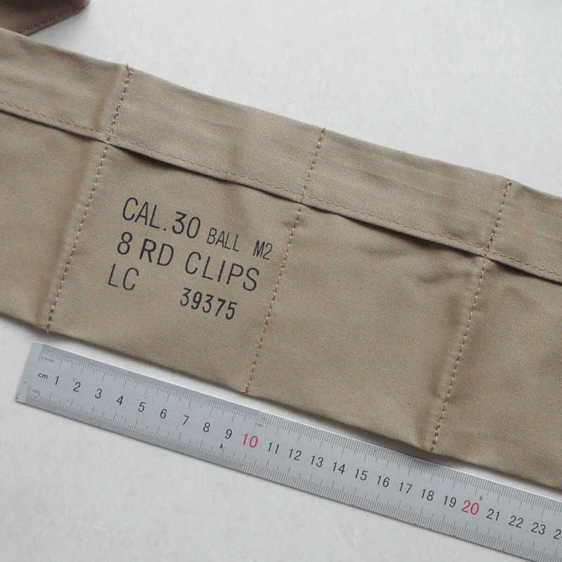 WWII U.S. Army M1 Garand CAL.30 BALL M2 8RD CLIPS Pouch & M1 Carbine Pouch Pack gallery