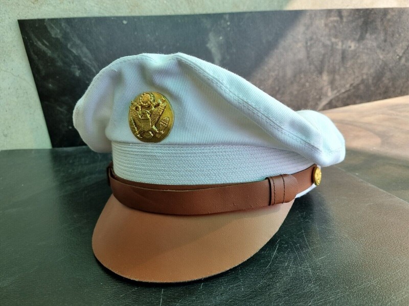 US Army Air Force AAF Enlisted Mens Visor Crusher Hat Dress Cap Bomber Crew 1944