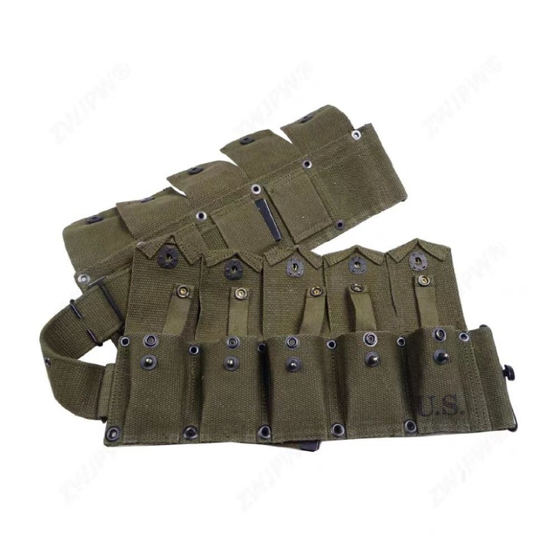 WWII US Army Military Ammo Carbine Garland canvas bag Green gallery