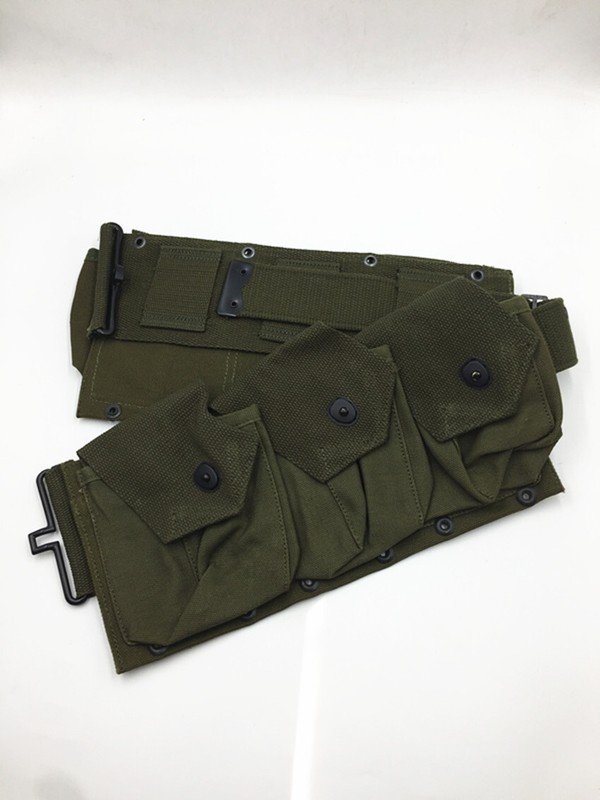 WWII WW2 US ARMY PARATROOPER INFANTRY BAR EQUIPMENT BELT GEAR GREEN gallery