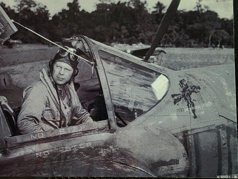 8 x 10 WWII Wood Plaque Photo USAAF Ace Maj Richard Bong P-38 Cockpit WW2 Gift gallery