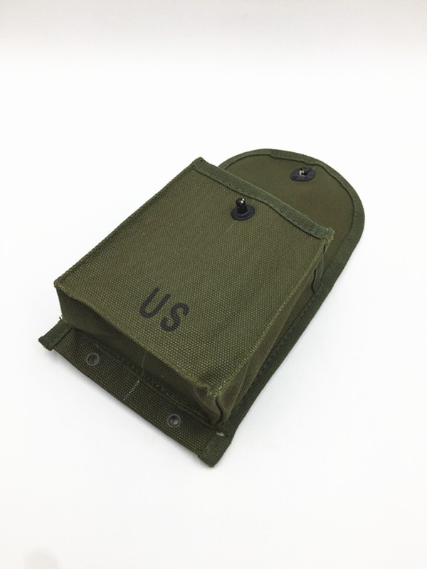 Reproduction The Korean War US Army 30RD M14 CARBINE Army Green Canvas Pouch gallery