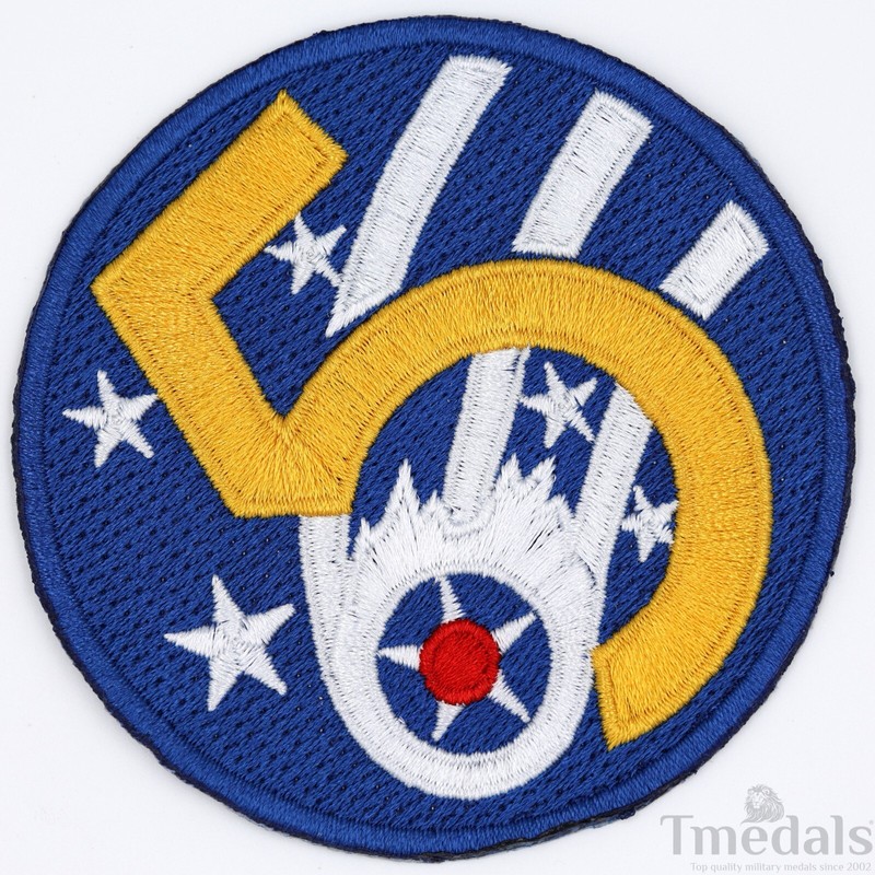 US 5th Army Air Force WW2 BULLION USAF Air Corps Squadron Shoulder Uniform Patch gallery