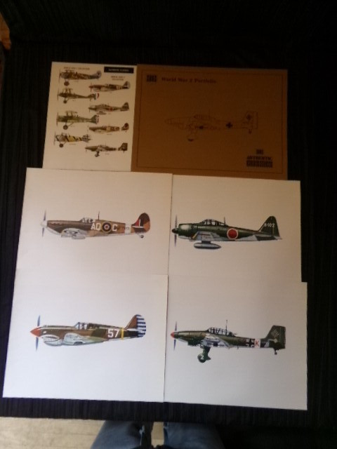 Vintage World War 2 Portfolio Authentic Classics Bomber Planes Litho Prints gallery