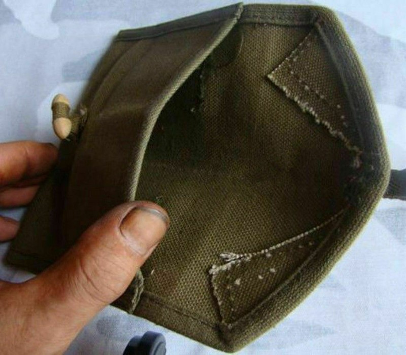 WW2 US ARMY USMC FIRST AID 1943 CANVAS AMMO POUCH MILITARY gallery