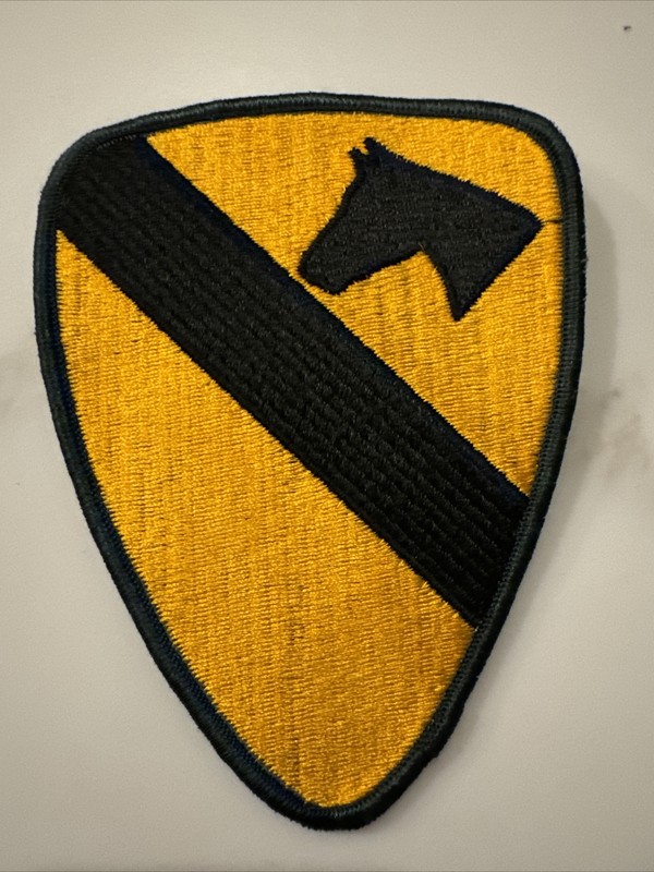 WW2 U.S. ARMY 1ST CALVARY SHOULDER PATCH HORSE EMBROIDERY MILITARY PATCH BADGE