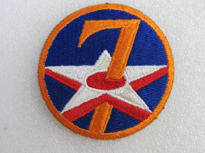 WW 2 US Army Air Force 7th Air Force Embroidered Shoulder Patch Reproduction