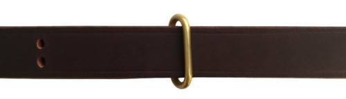 WW2 M1 Garand 1907 Oil Pull-Up Drum Dyed Copper Leather Sling-DARK BROWN gallery