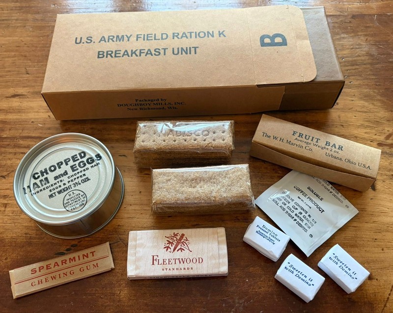 WWII US Army Early War K Ration Reproduction With Edible Contents - Your Choice! gallery