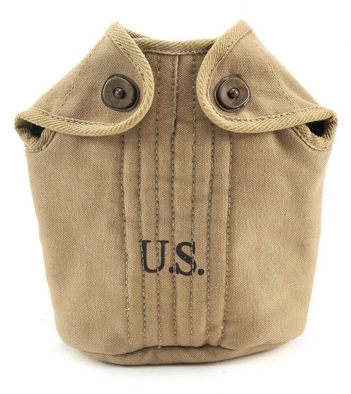 US WW2 M1910 Canteen Cover Khaki marked JT&L 1942