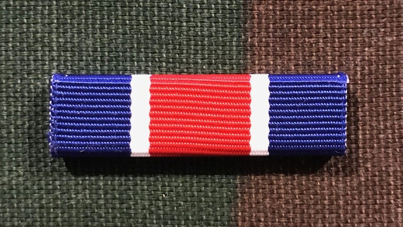 MERCHANT MARINE DISTINGUISHED SERVICE MEDAL RIBBON BAR, 1942, REPRO