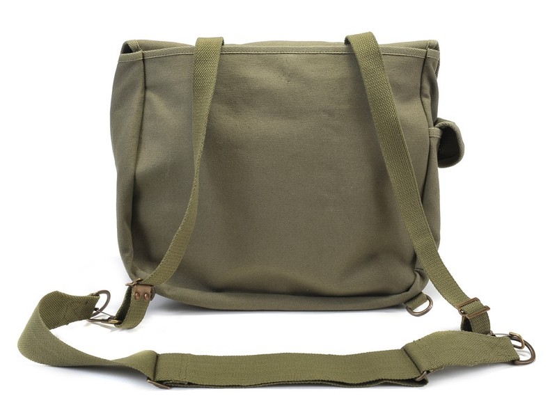 US WW2 82nd Airborne Musette Bag with Shoulder strap OD marked JT&L 1944 gallery