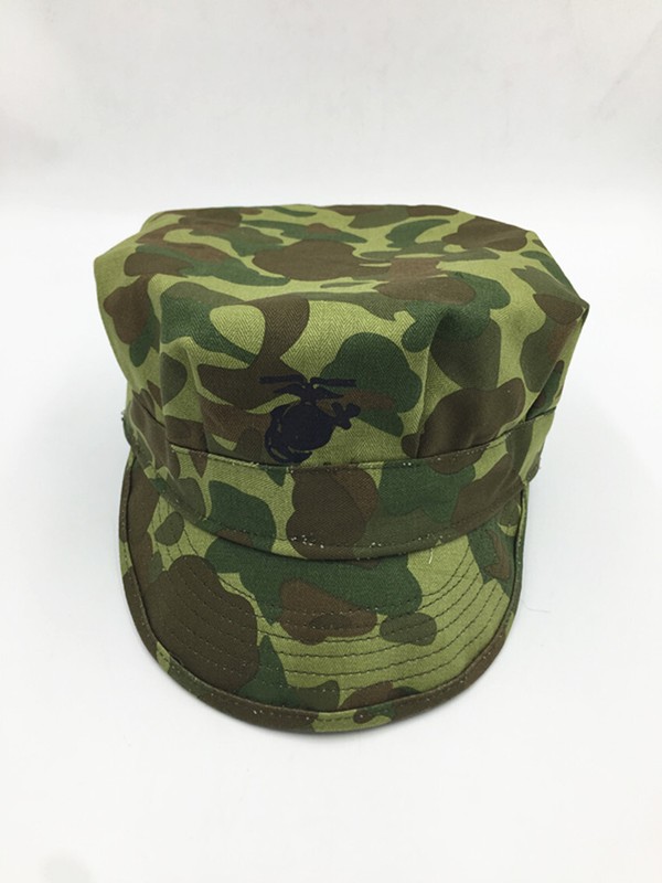 WW2 US ELITE ARMY PACIFIC CAMOUFLAGE OCTAGONAL FIELD CAP HAT gallery