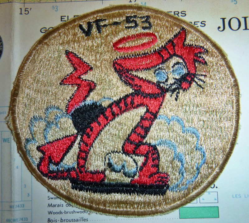 Flight Patch – VF-53 – F4U Corsair fighters – Iron Angels, Pacific, WWII – D.018
