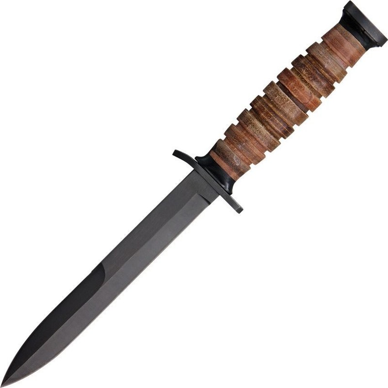WWII Trench M3 Reproduction Knife Stacked Leather Handle