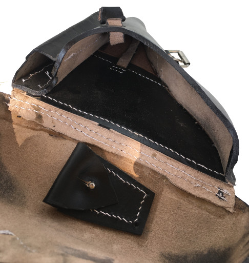 WWII GERMAN LUGER P08 Hardshell BLACK LEATHER HOLSTER WITH TOOLS gallery