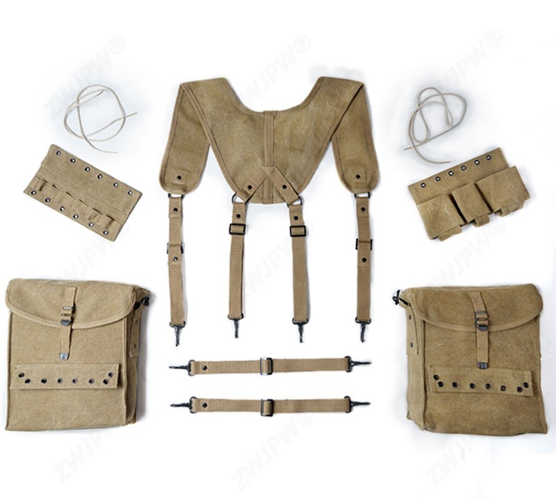Set WW2 US Army Medical Bag Medkit Pouch First aid kit Canvas Strap gallery