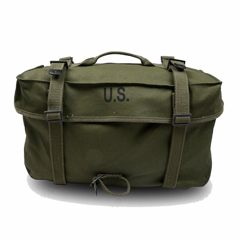 WW2 US USMC ARMY M1945 FIELD EQUIPMENT CANVAS BACKPACK HAVERSACK KNAPSACK gallery