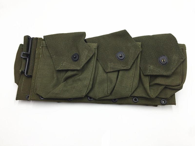 WWII WW2 US ARMY PARATROOPER INFANTRY BAR EQUIPMENT BELT GEAR GREEN gallery