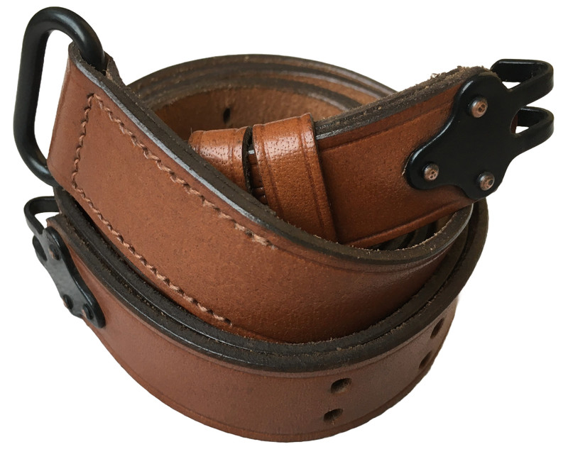 WWII US M1 GARAND RIFLE M1907 LEATHER CARRY SLING gallery