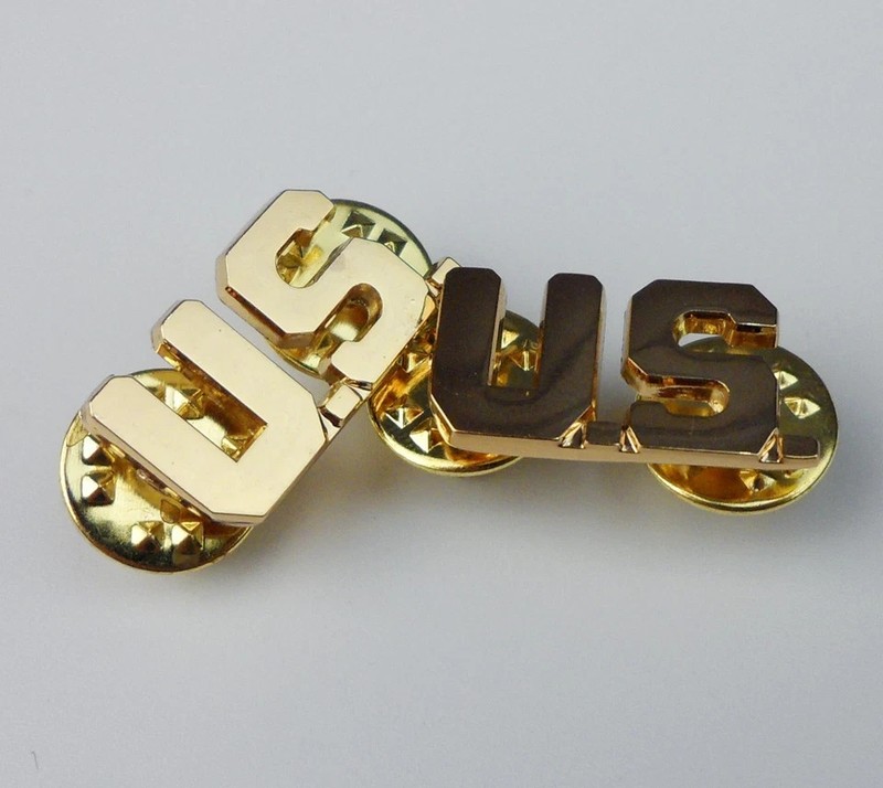 U.S. CAPTAIN COLONEL LIEUTENANT COLONEL RANK INSIGNIA US MILITARY LAPEL PIN GOLD gallery