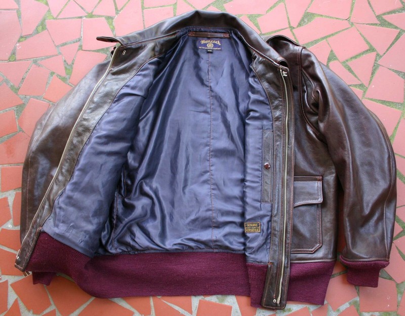MONARCH Pre WW-2 REPRO AN-J-3, A-2 Type HORSE HIDE LEATHER FLIGHT JACKET BUILD gallery